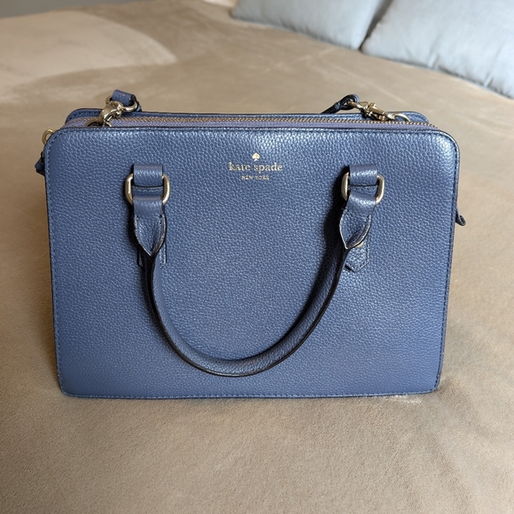 Kate Spade tote handbag in blue - Picture 1 of 11